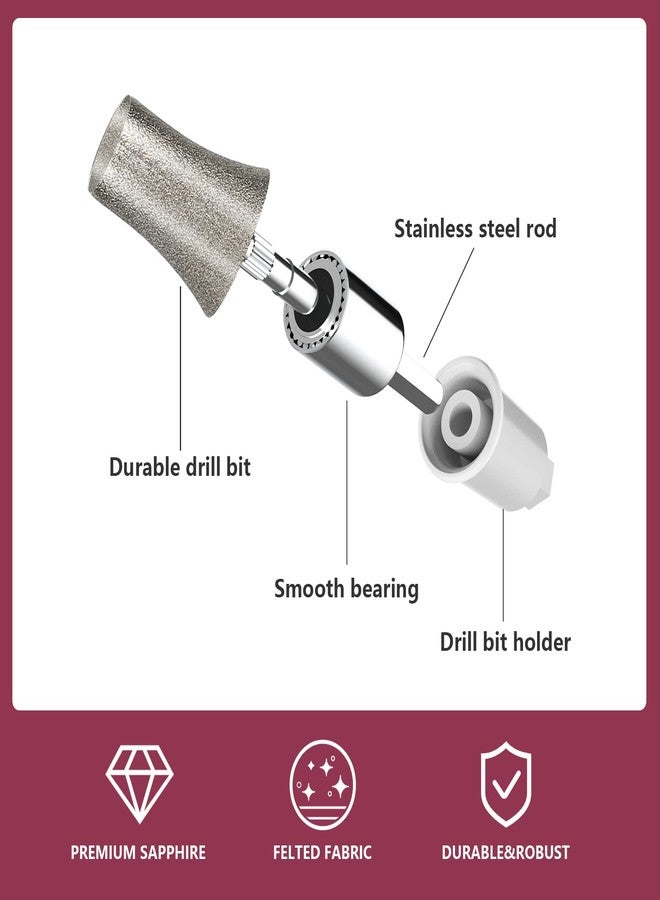 SEAMIND Sapphire Callus Sander for Callus Hard Skin Removal, Nail Drill Replacement Bit Only Compatible with SEAMIND… - Image 3